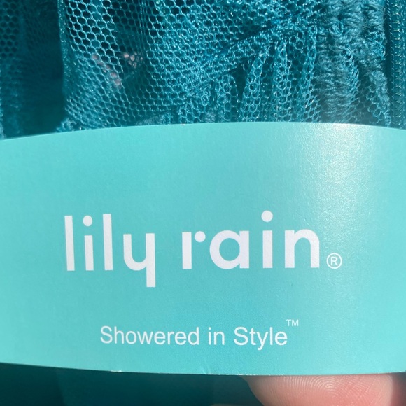 NEW Lily Rain Lace Boho Maxi Dress Romper Teal Tank Sz XS/S - Picture 6 of 8